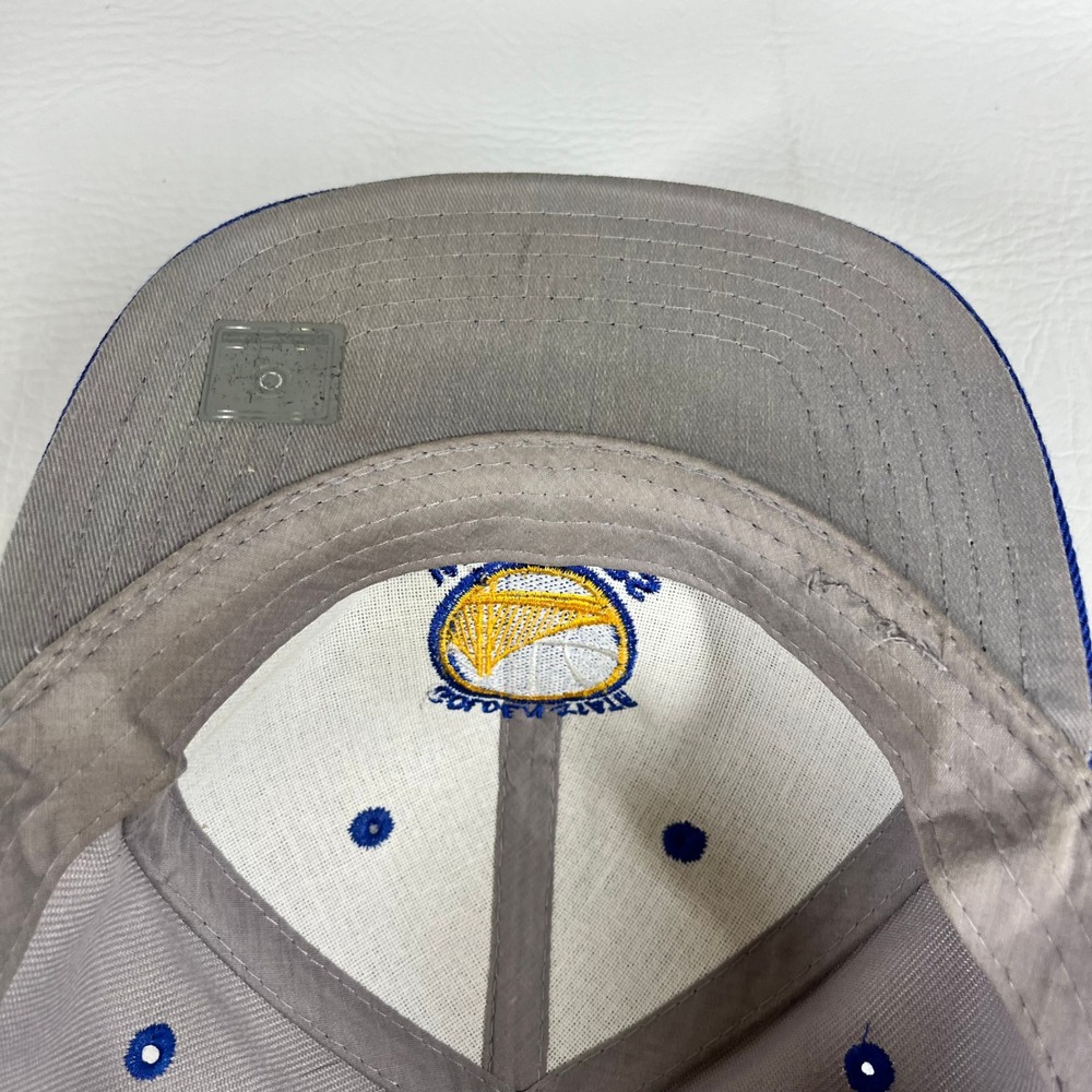 Golden State Warriors Snapback Hat Grey Blue LOGA Leader of Generation - Picture 8 of 9